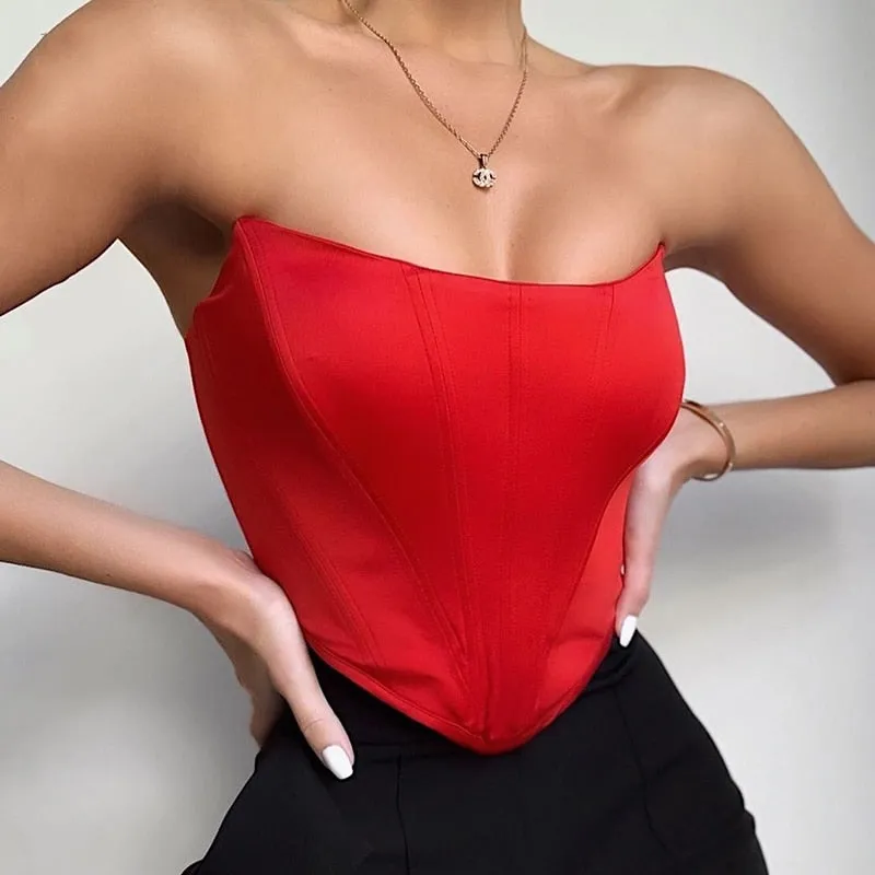 A&A Velour Corset Top