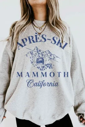 Apres Ski Mammoth California Oversized Sweatshirt