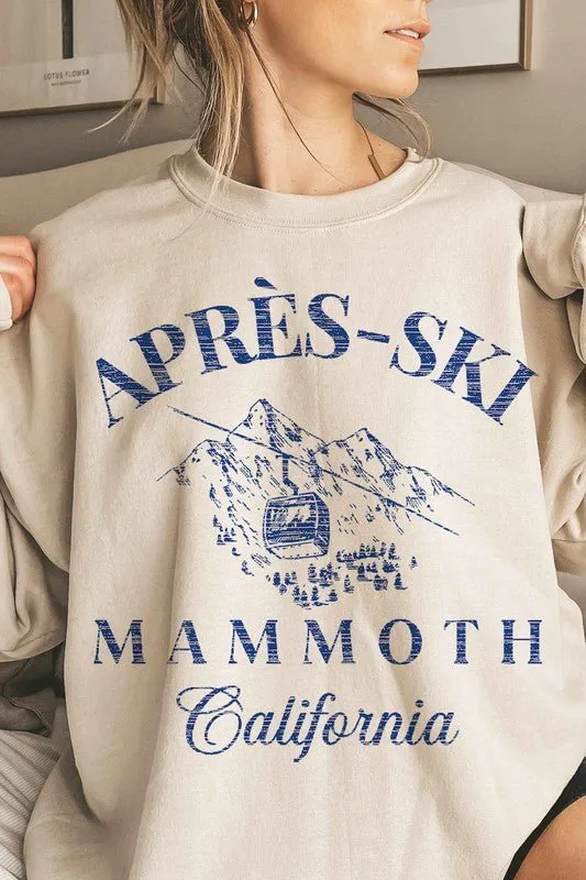 Apres Ski Mammoth California Oversized Sweatshirt