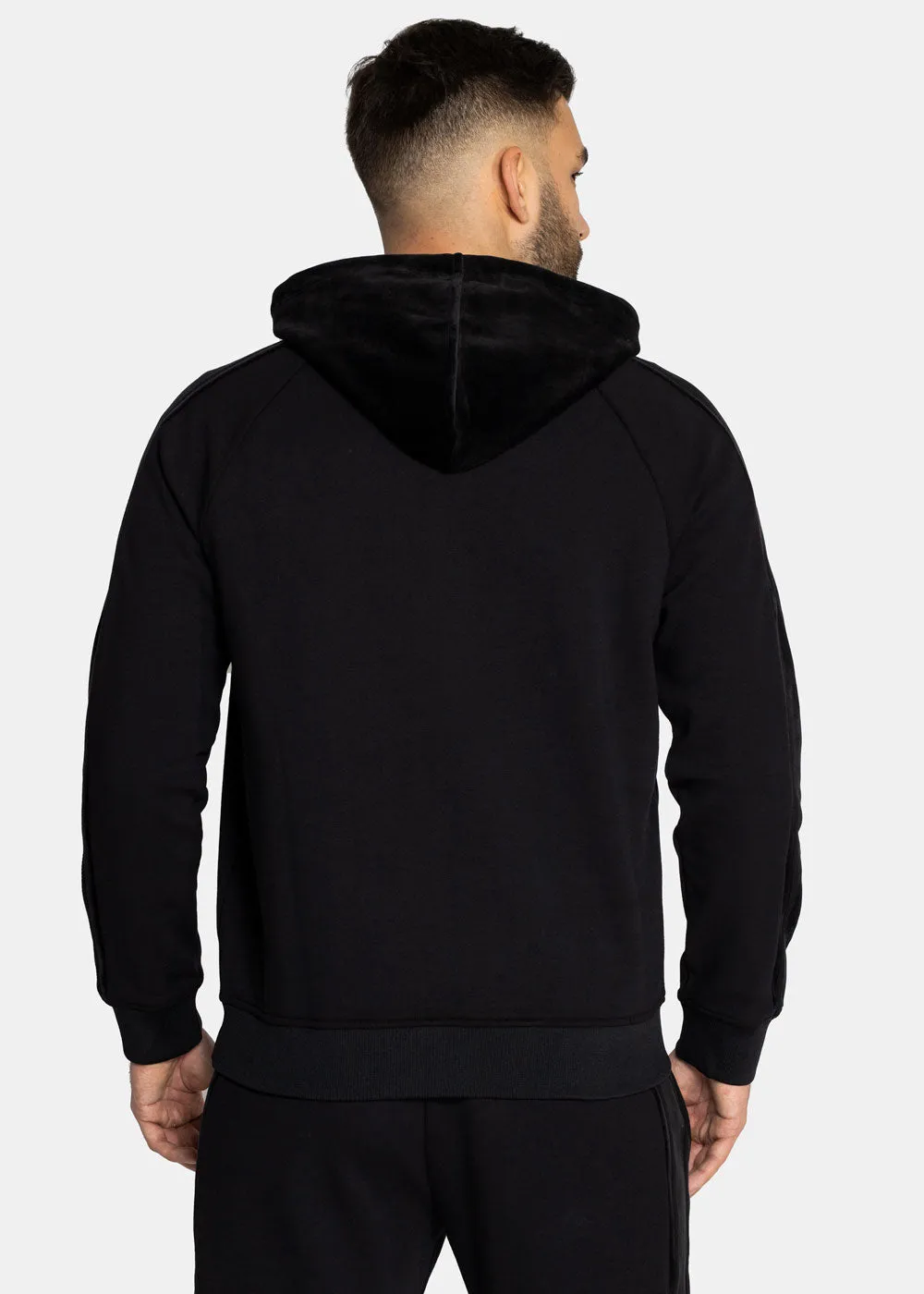 armani exchange Velour black sweatshirt