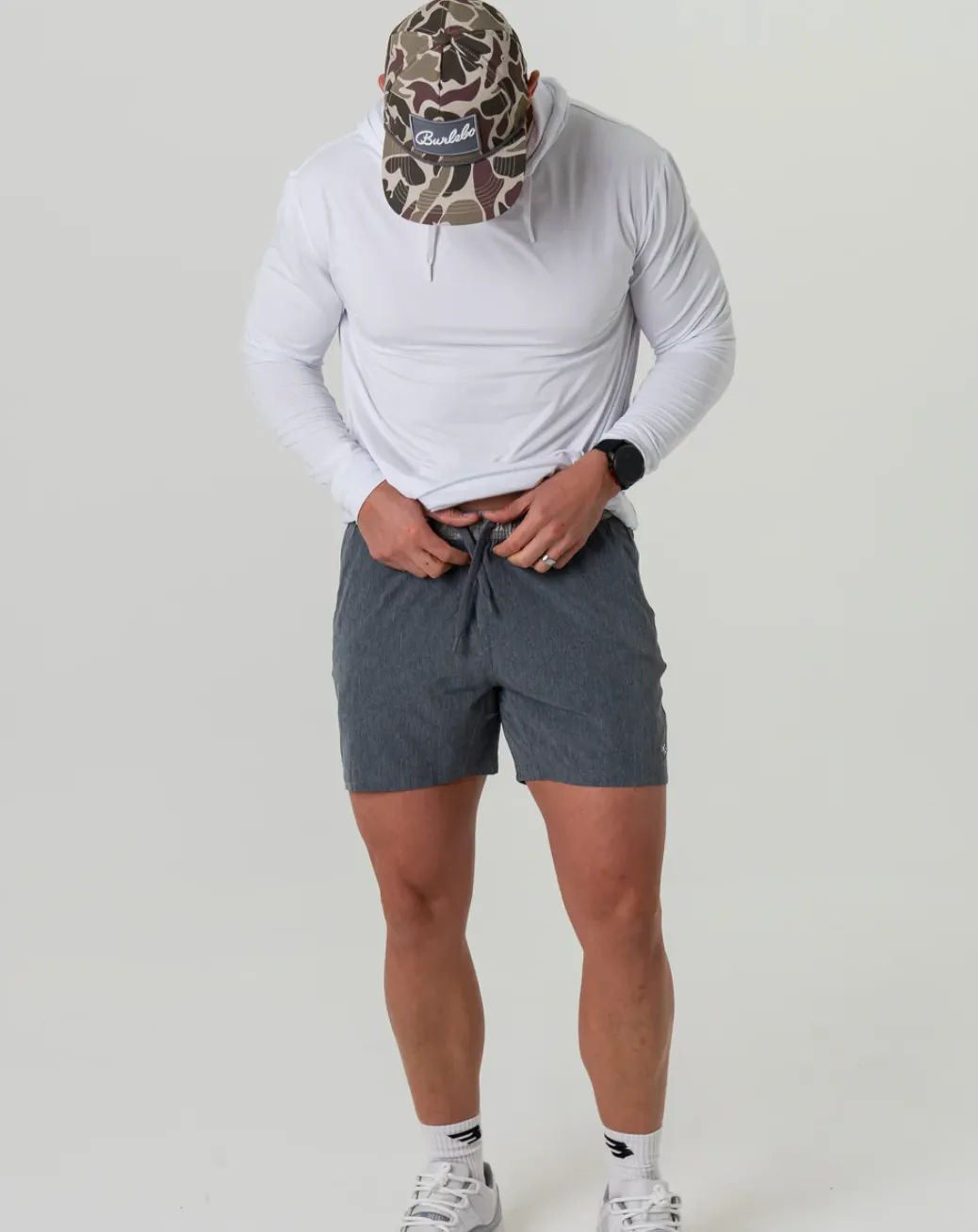 Athletic Short - Grizzly Grey - Classic Deer Camo Liner