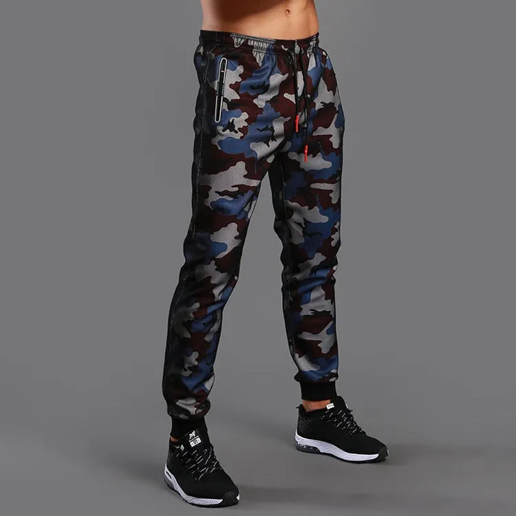 Autumn winter Men Running Training Pants Sport Trousers Jogging soccer Basketball Gym Fitness Sports Sweatpants zipper Pocket