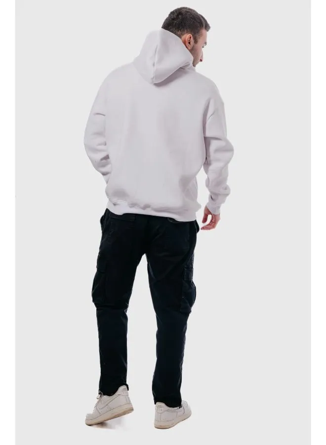 Basic Oversized Hoodie-White