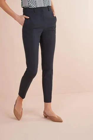 BLACK SLIM TROUSERS