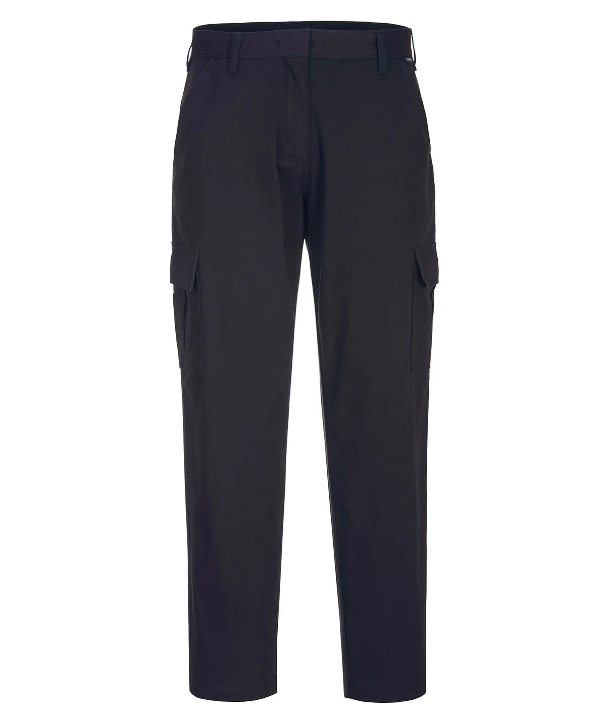Black - Women's stretch cargo trousers (S233) slim fit