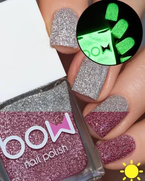 Bow Nail Polish -Sun Flash Afterglow (Solar   Reflective   Glow in the Dark)