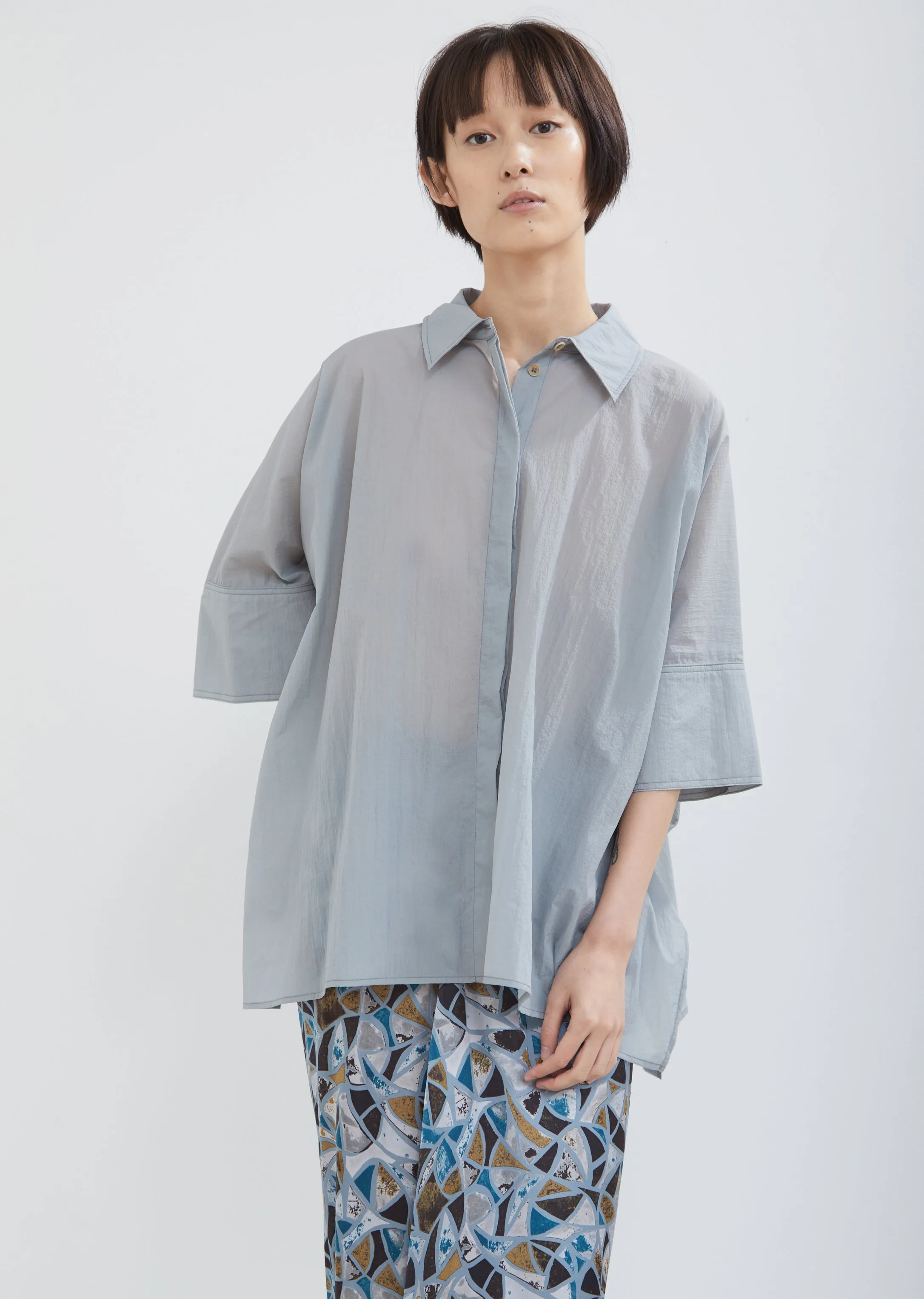 Brehy Waterproof Ripstop Boxy Shirt