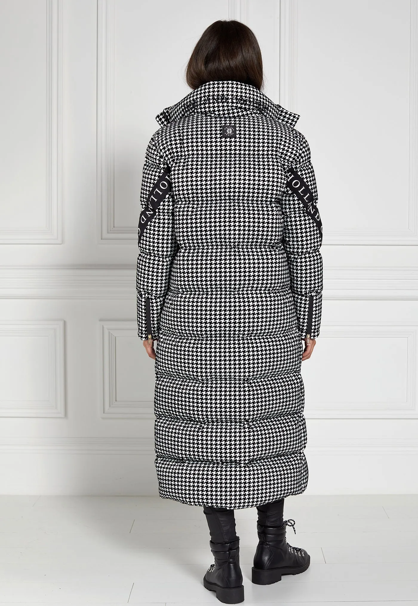 Camden Longline Coat - Houndstooth