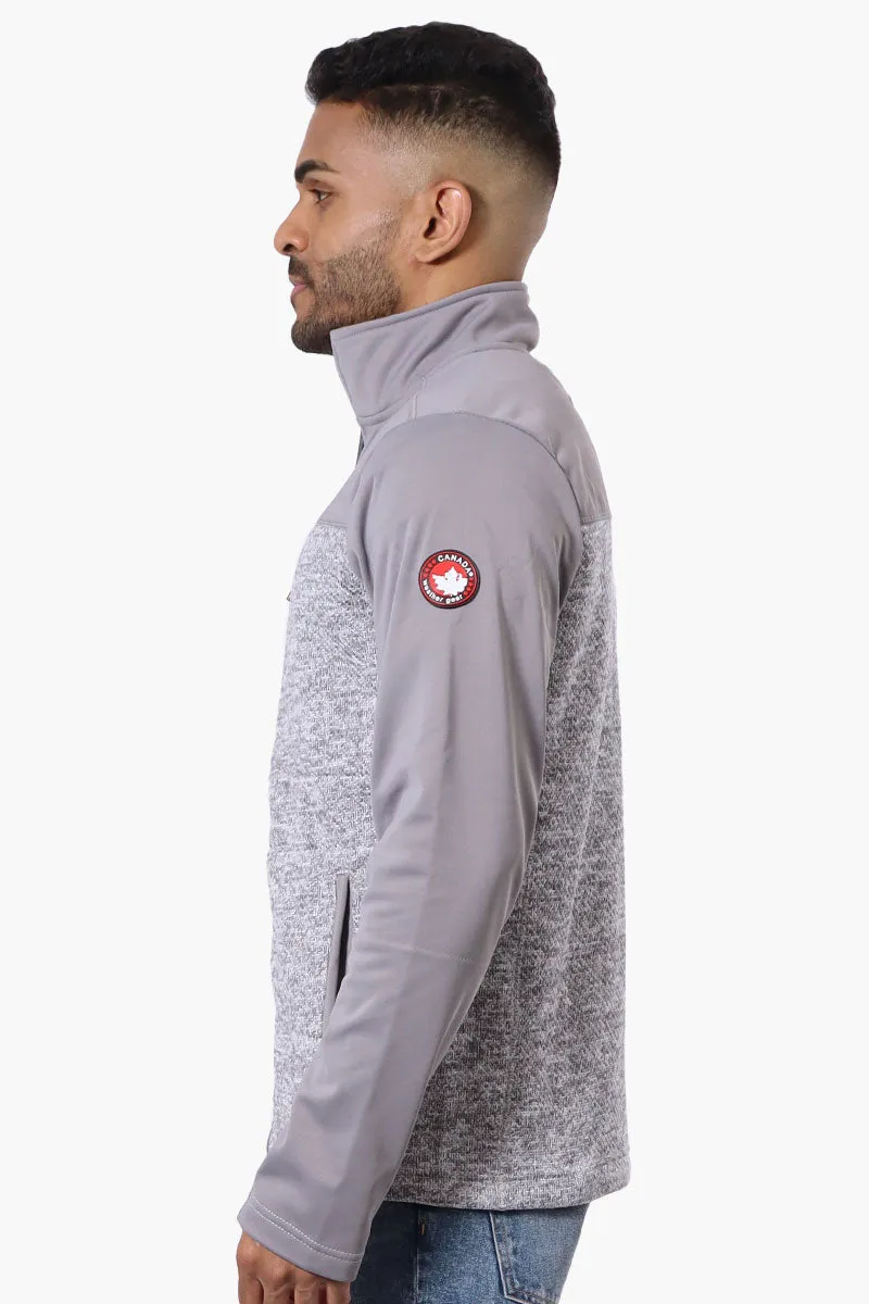 Canada Weather Gear Zip Up Fleece Lightweight Jacket - Grey