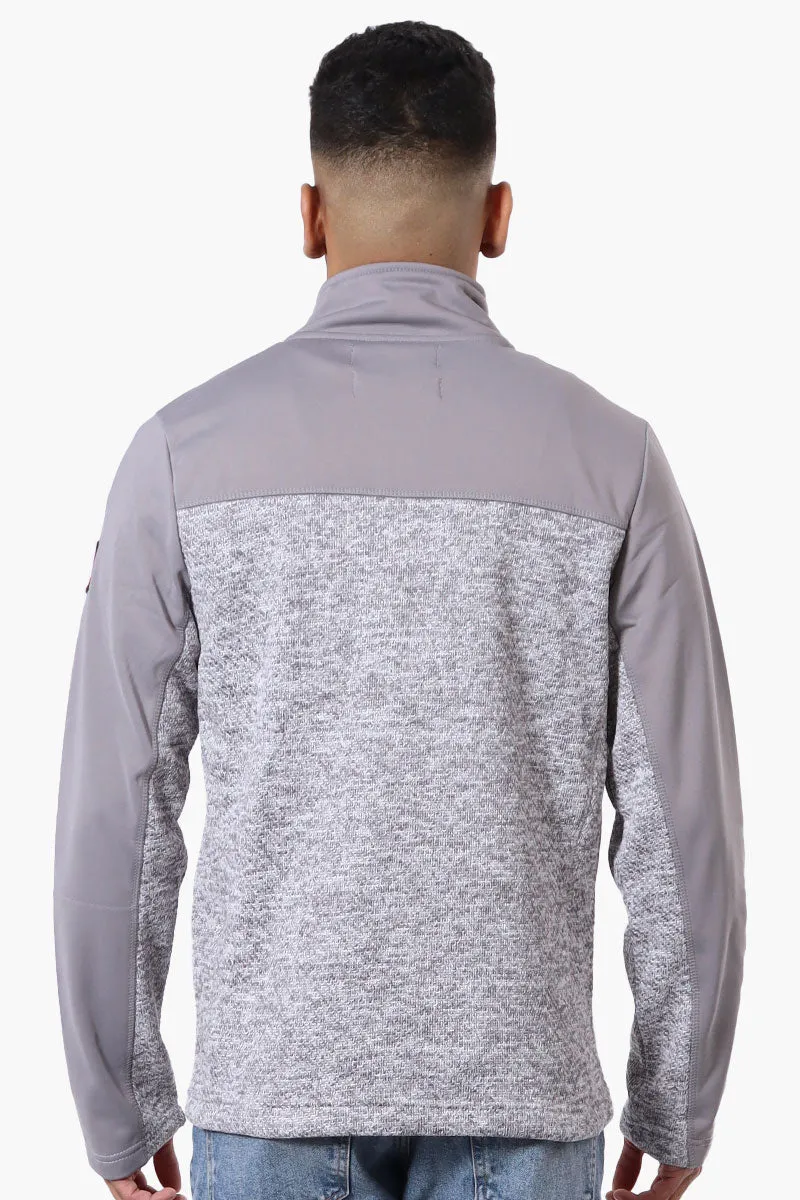 Canada Weather Gear Zip Up Fleece Lightweight Jacket - Grey