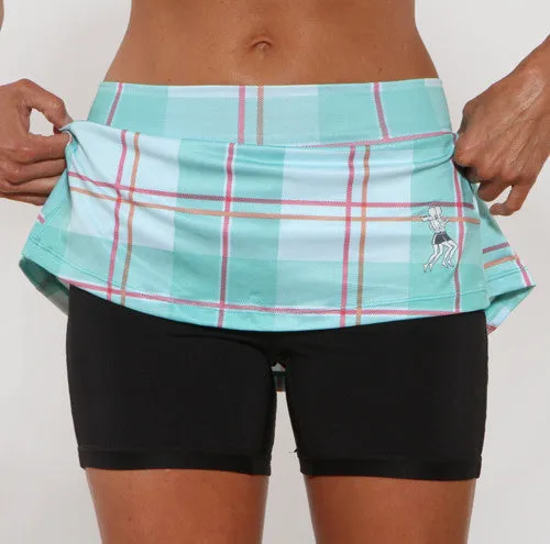 Caribbean Plaid Athletic Skirt
