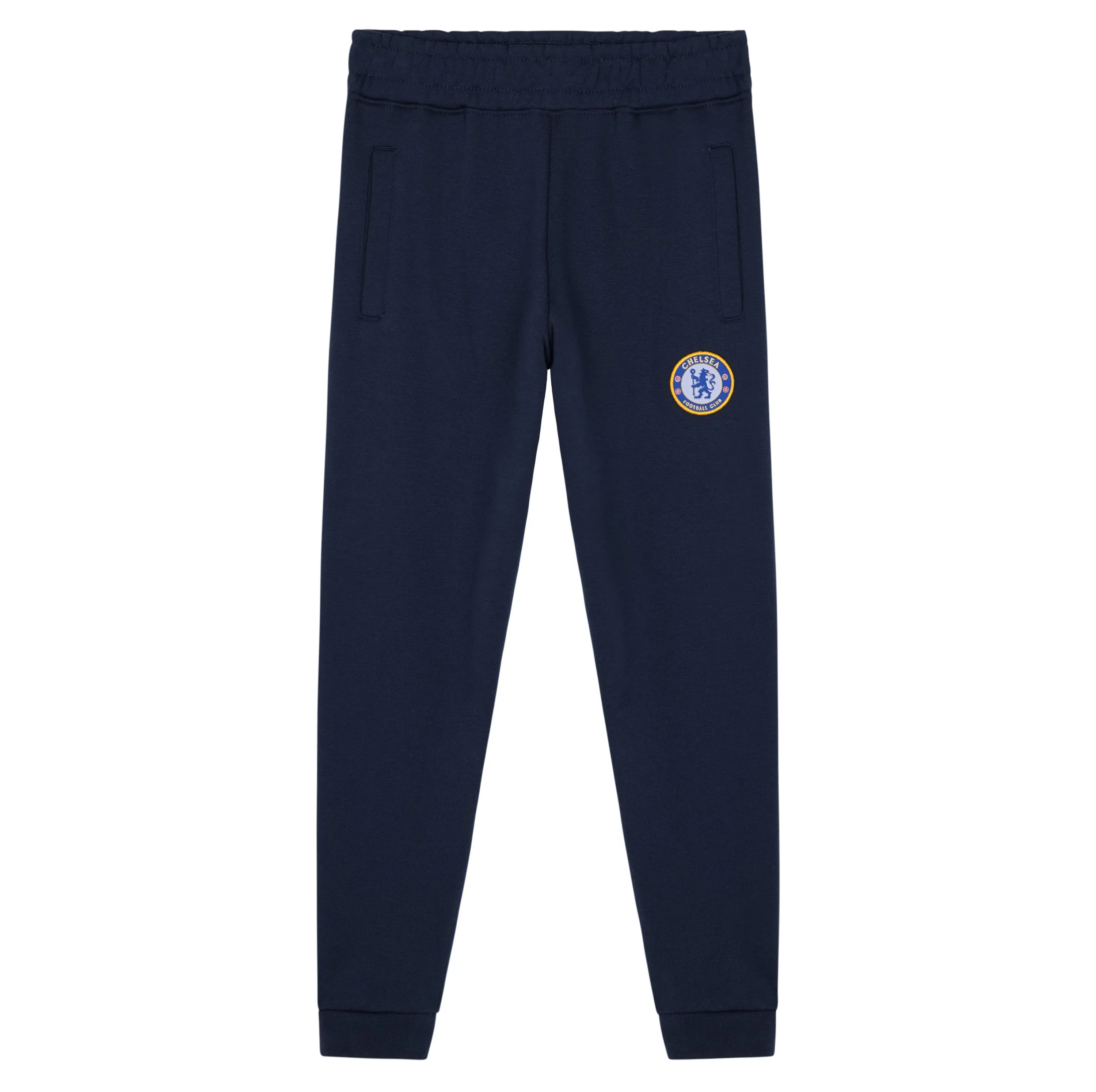 Chelsea F.C. Boys Sweatpants - 2 Pockets Cuffed Ankles Sweatpants for Kids