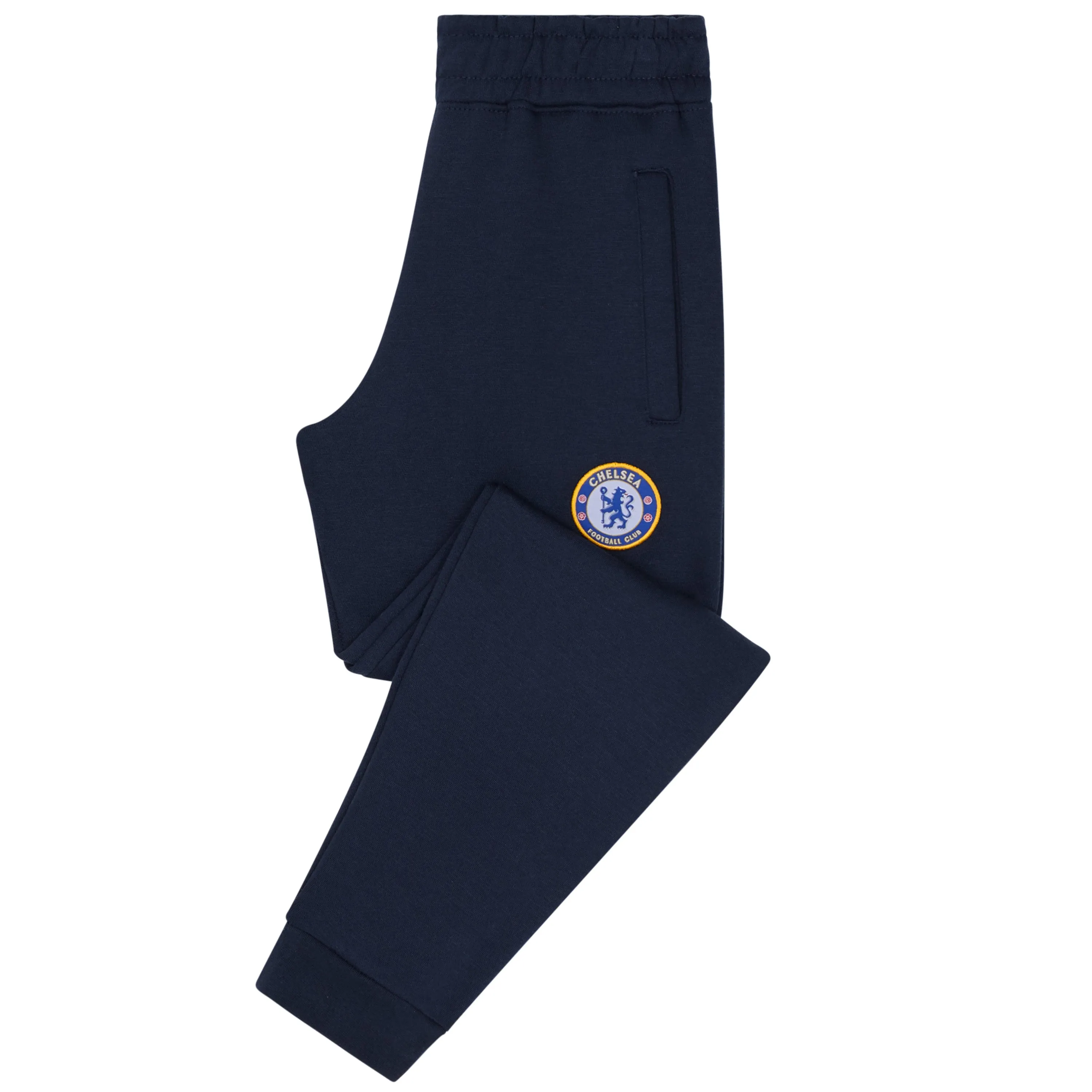 Chelsea F.C. Boys Sweatpants - 2 Pockets Cuffed Ankles Sweatpants for Kids