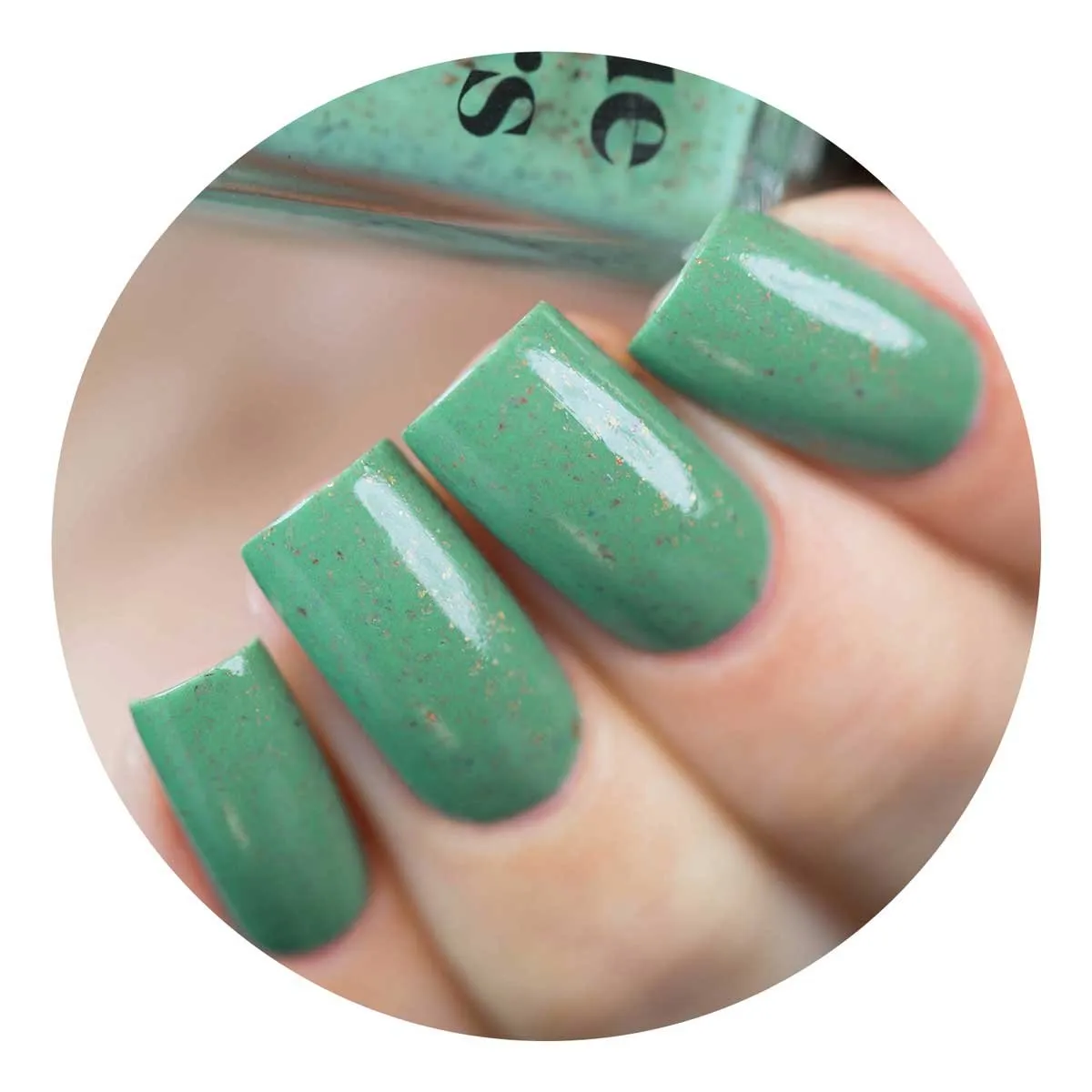 Cirque Colors Thermal Temperature Color Changing Mood Nail Polish - Magic Turquoise - Speckled - 0.37 fl. oz. (11 ml) - Vegan, Cruelty-Free, Non-Toxic Formula
