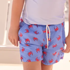Compression Swim Shorts - Coastal Crab
