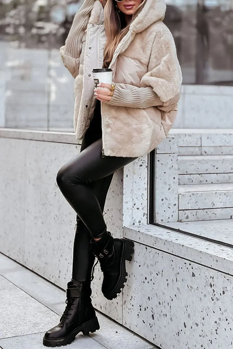 Criss - Multicolor Women's Thermal Jacket with Hood for Winter