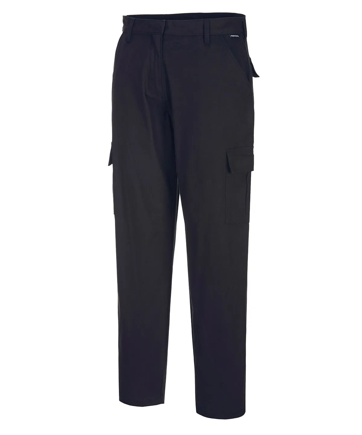 Dark Navy - Women's stretch cargo trousers (S233) slim fit