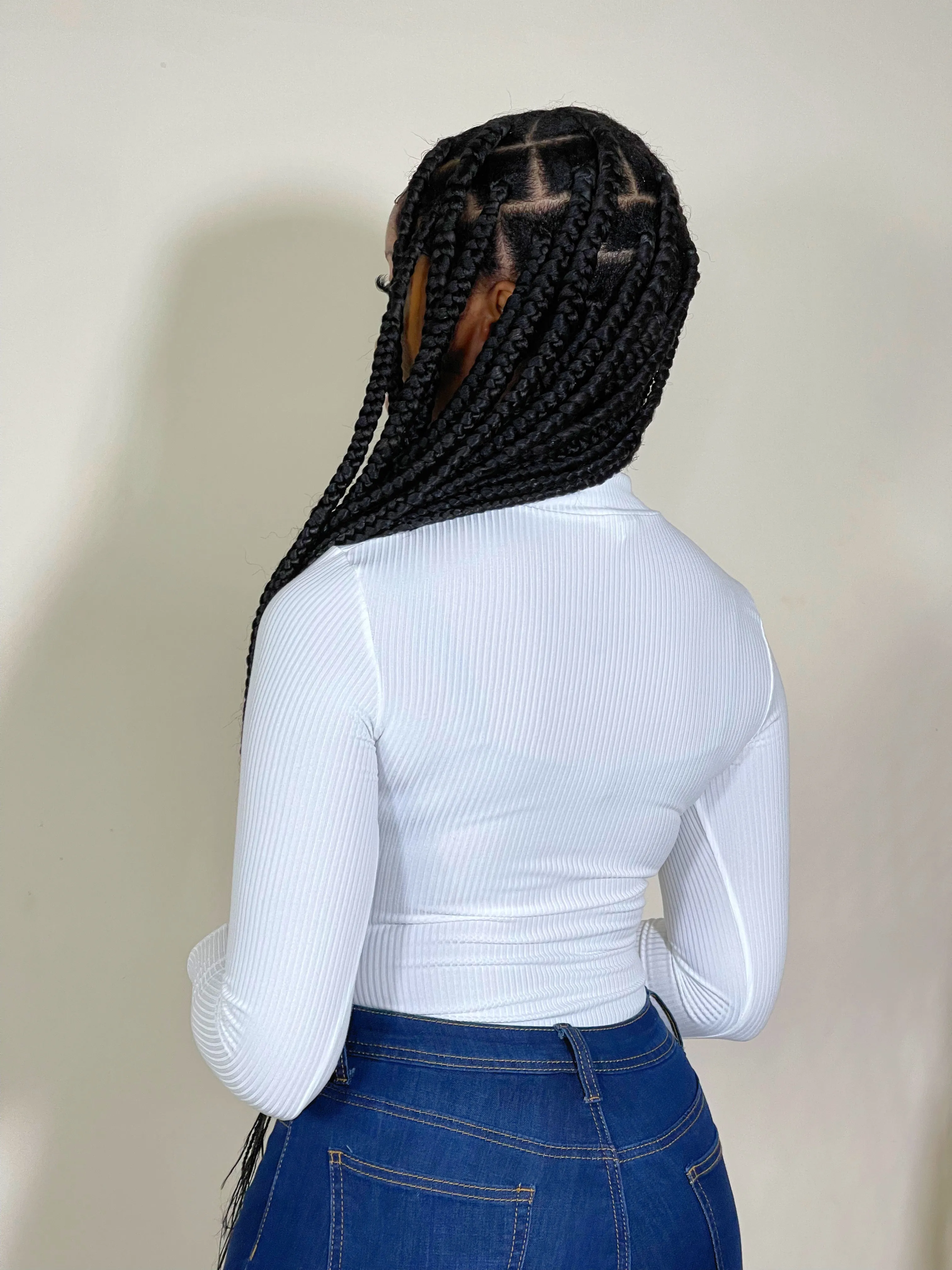Elena Cut Out Ribbed Bodysuit-White