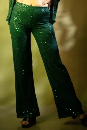 Emerald Sequin Pants