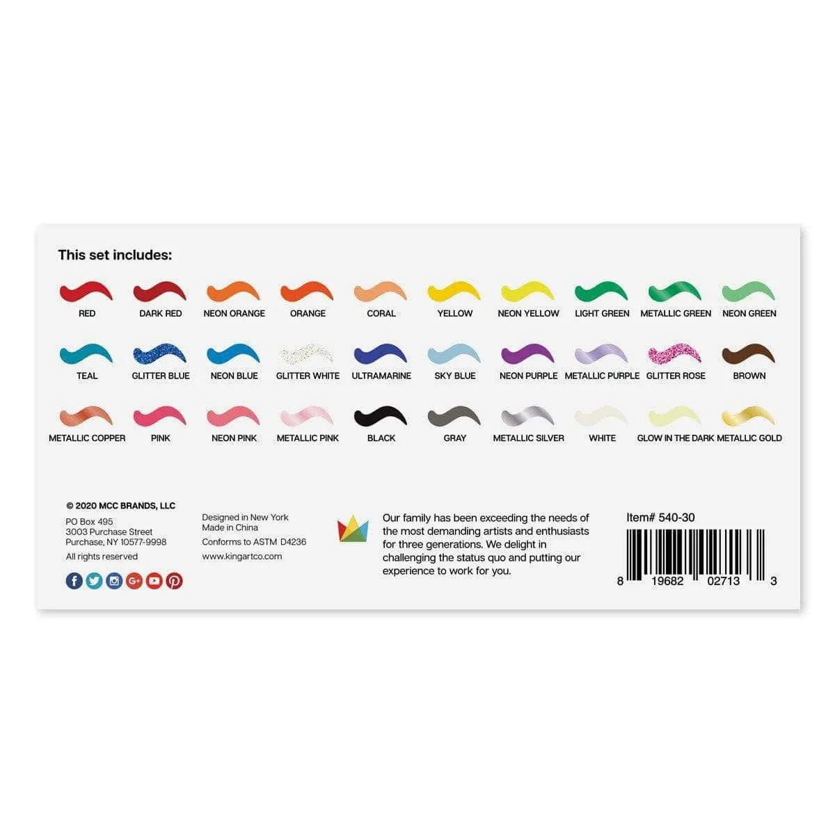 Fabric Paint 30 Colors