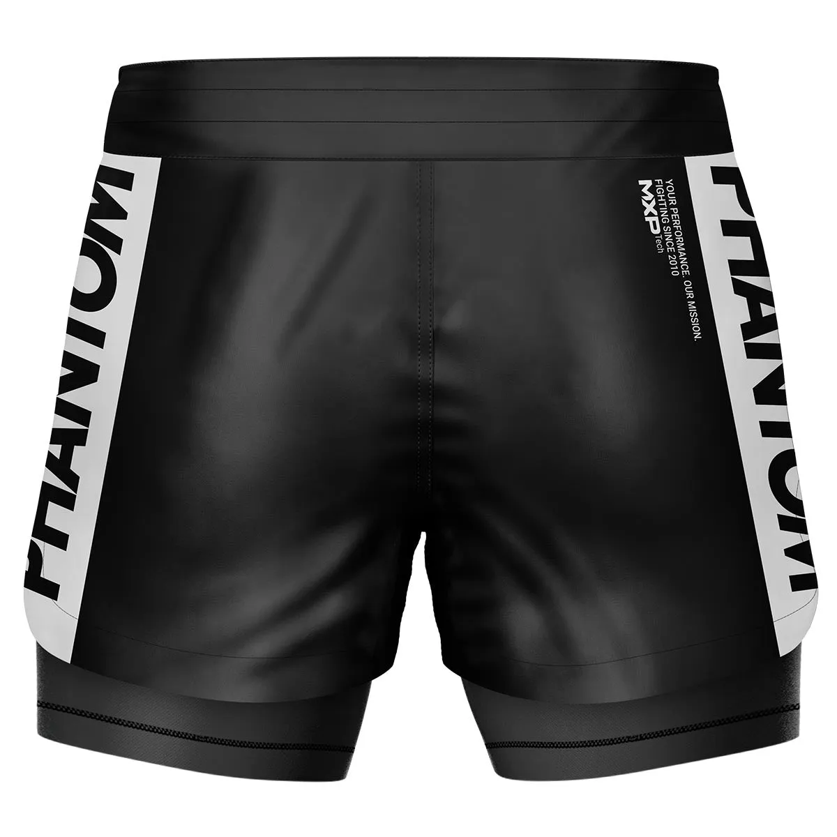 Fightshorts FUSION 2in1 Apex - Schwarz