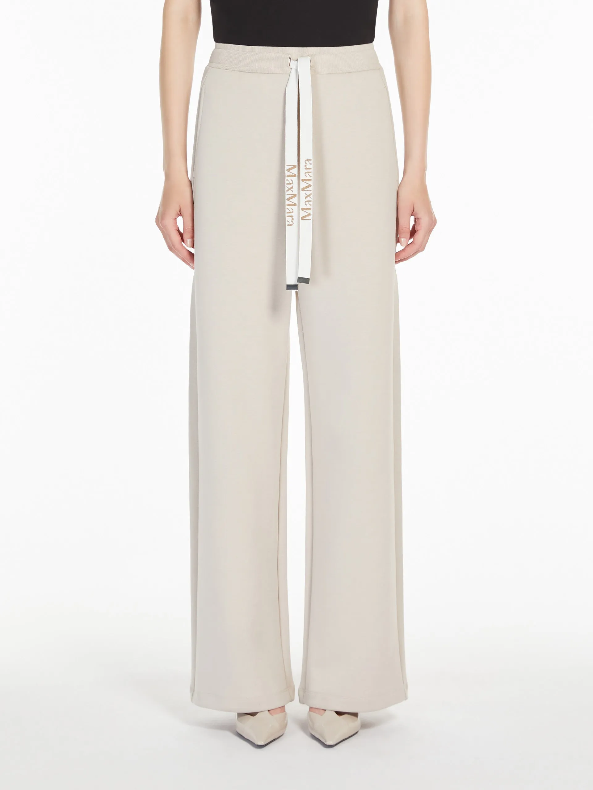 Fleece drawstring trousers
