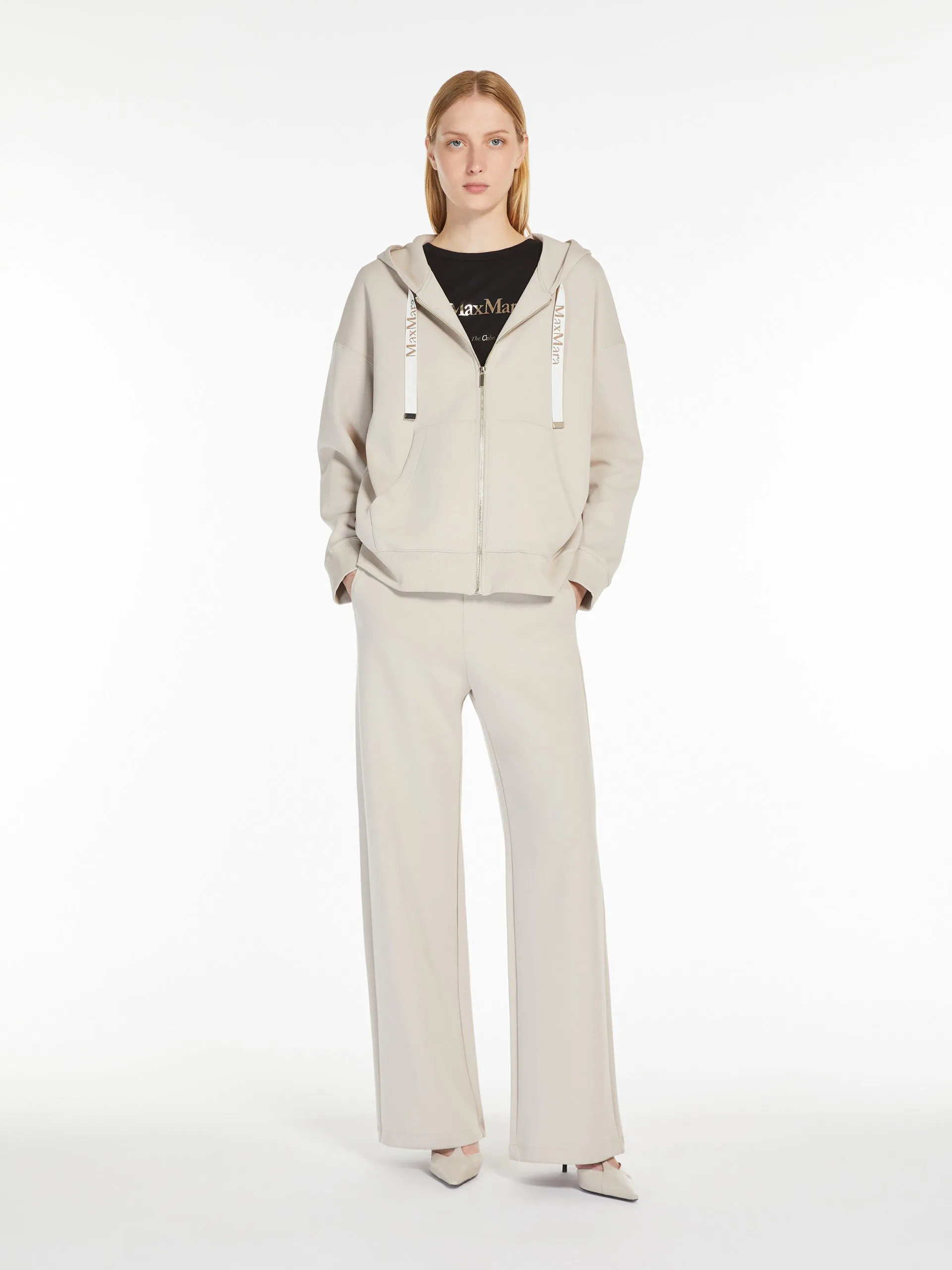 Fleece drawstring trousers