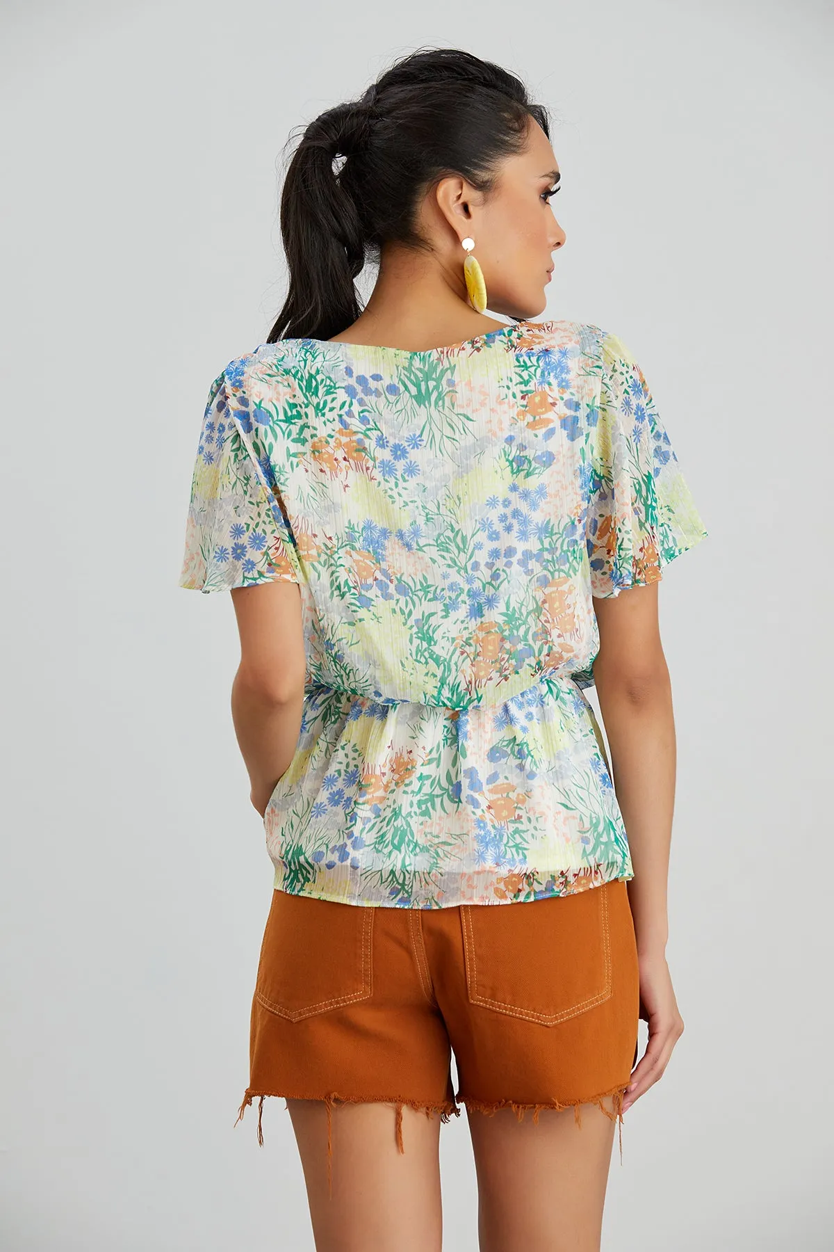 Floral print Elasticated Summer Top