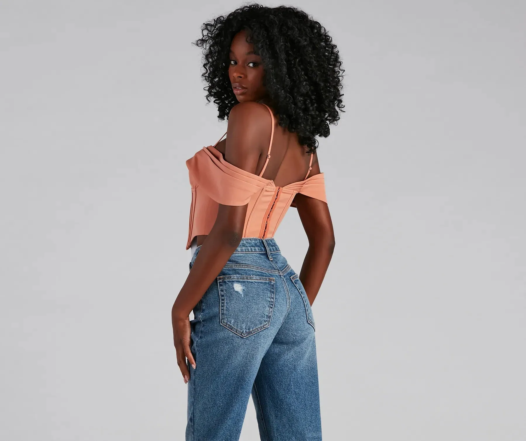 Forever Femme Cold Shoulder Corset