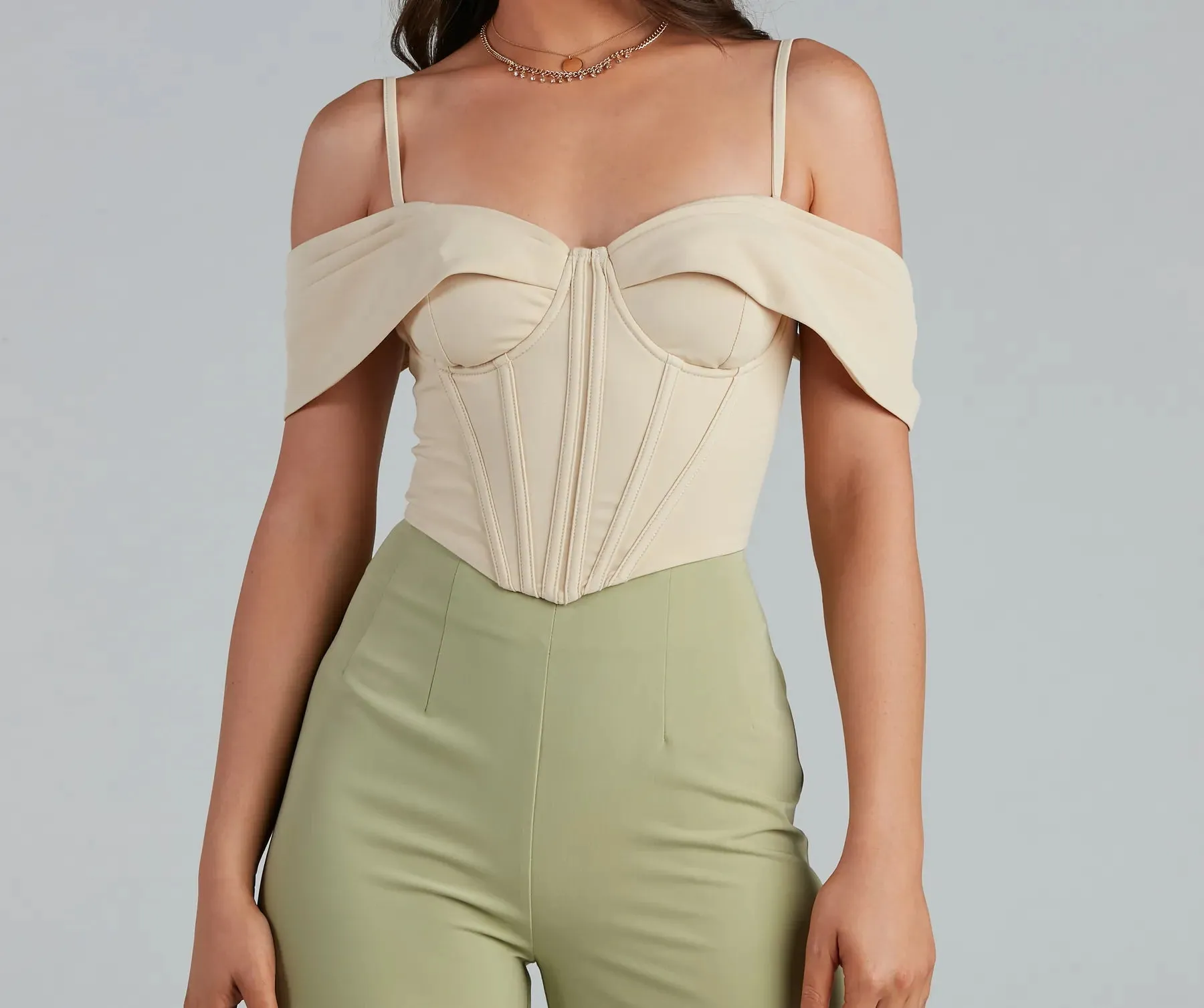 Forever Femme Cold Shoulder Corset
