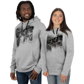 FXR Broadcast Pullover Hoodie Grey Heather/White