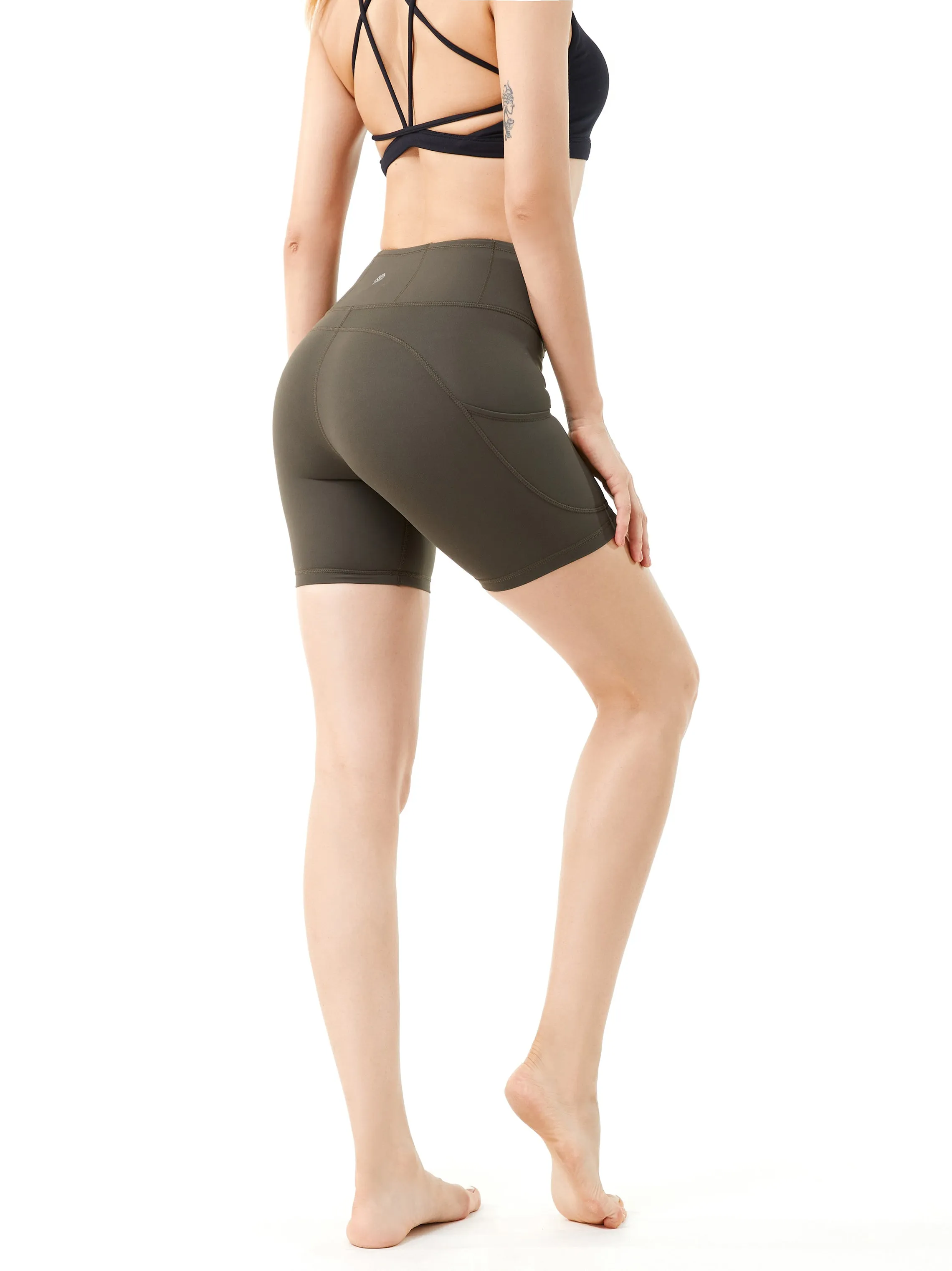 High-Waist Runner Short 6" Inseam w Pockets