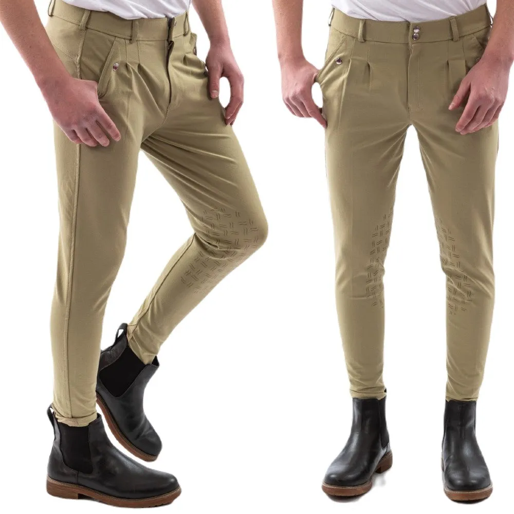 John Whitaker Clayton Mens Breeches With Grip Knee Patches
