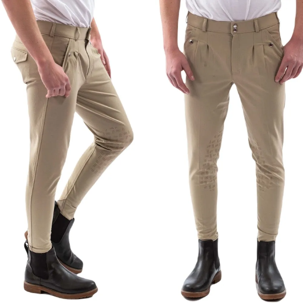 John Whitaker Clayton Mens Breeches With Grip Knee Patches