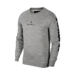 Jordan Men's Legacy AJ11 Fleece Crew Sweatshirt Carbon Heather