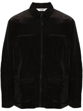 Kano crinkled-finish overshirt