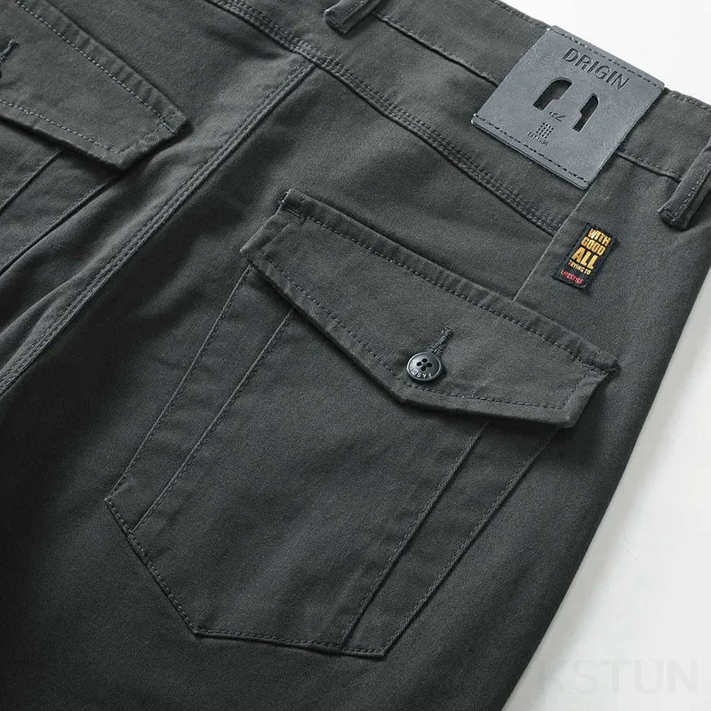 KSTUN Men's Casual Trousers Stretch Slim Pants Business Straight Fitness Fashion Daily Pants for Husband Comfortable Oversized