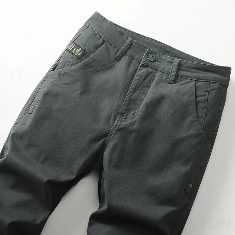 KSTUN Men's Casual Trousers Stretch Slim Pants Business Straight Fitness Fashion Daily Pants for Husband Comfortable Oversized