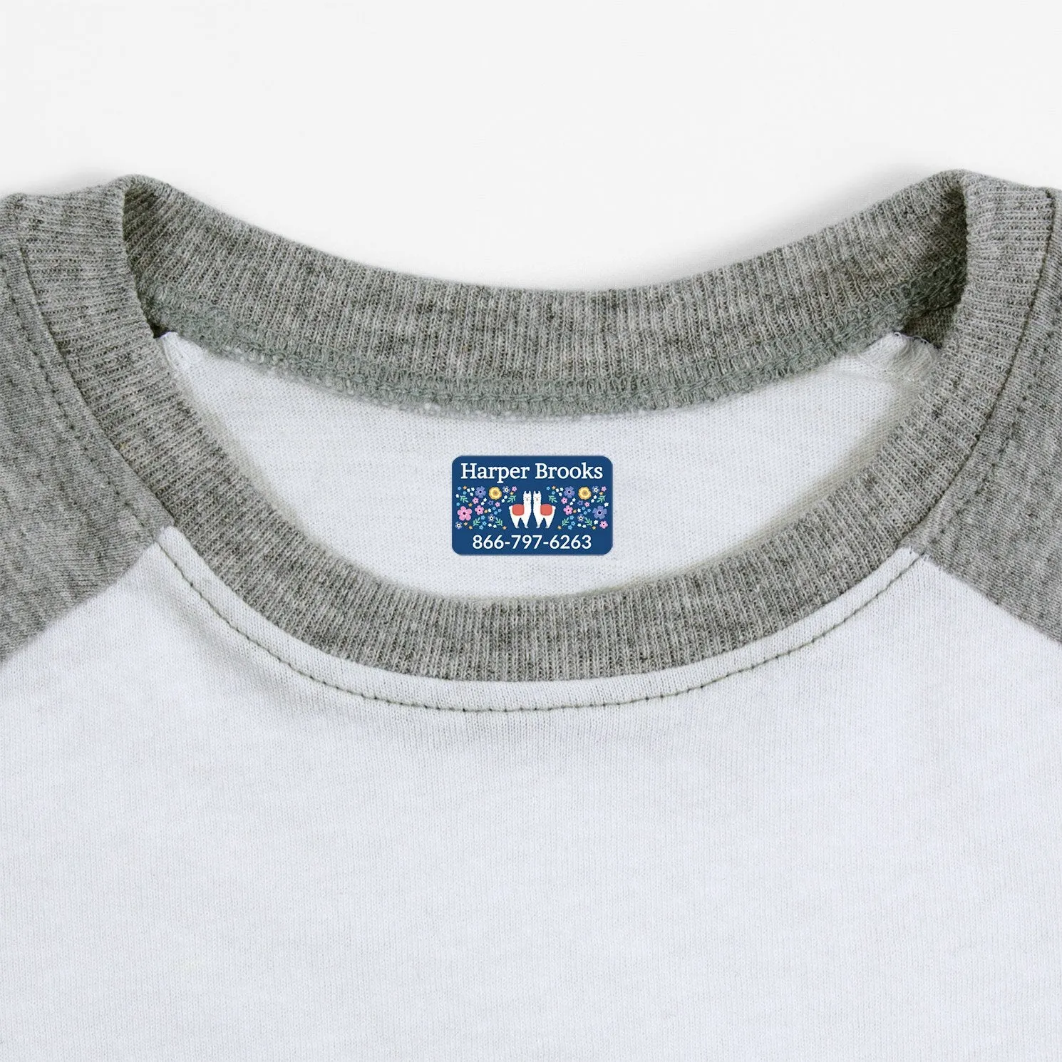 Llama Iron-On Clothing Labels