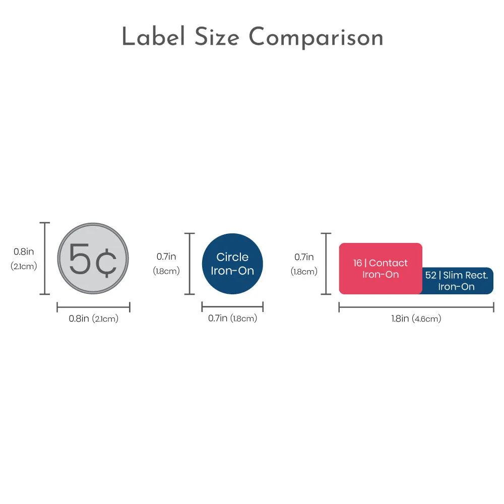 Llama Iron-On Clothing Labels