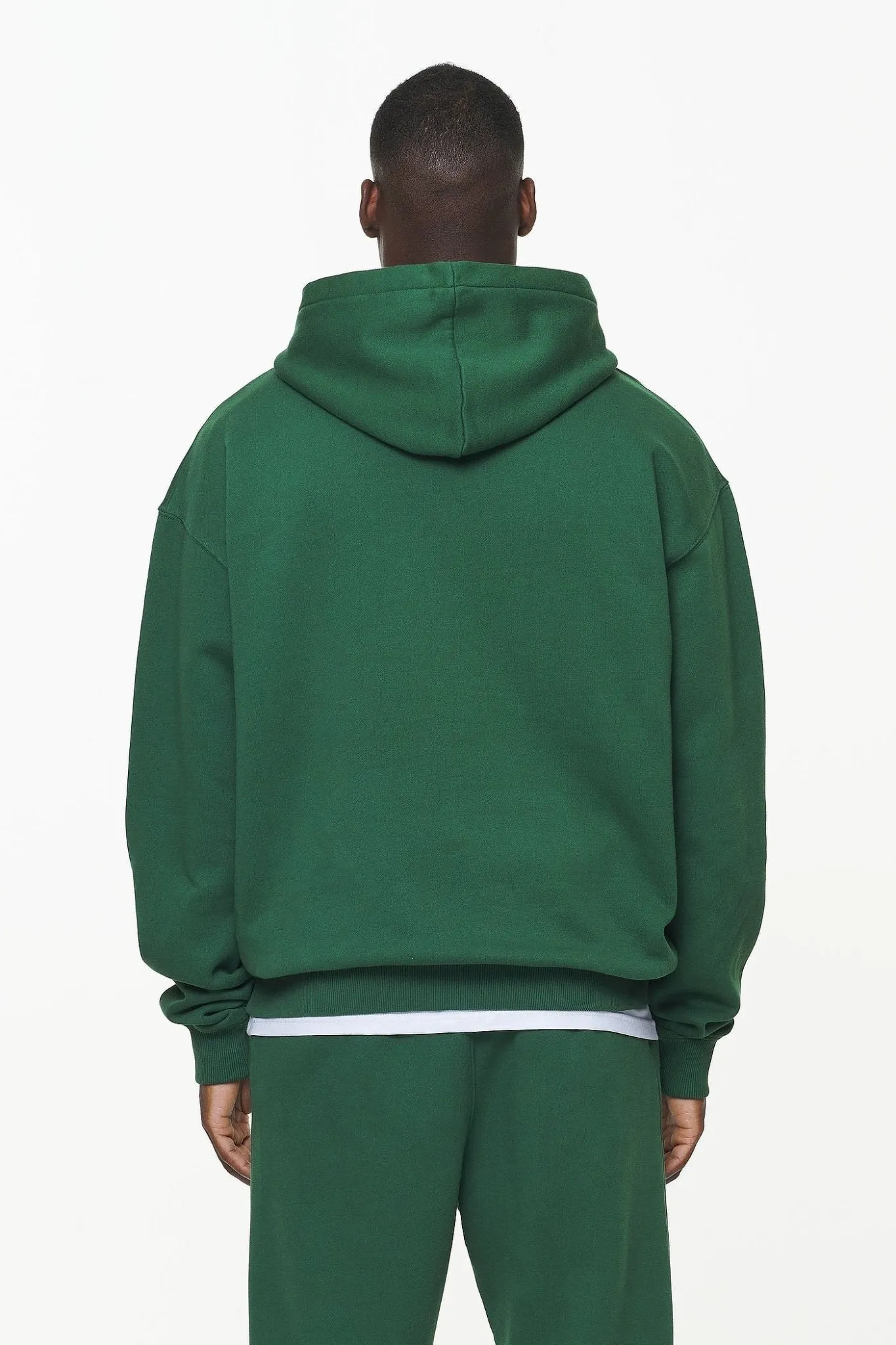 LOGO OVERSIZED HOODIE VINTAGE WASHED BRITISH GREEN