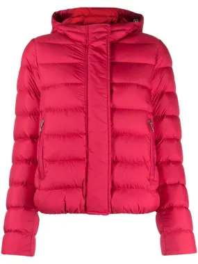 logo-patch lightweight padded jacket