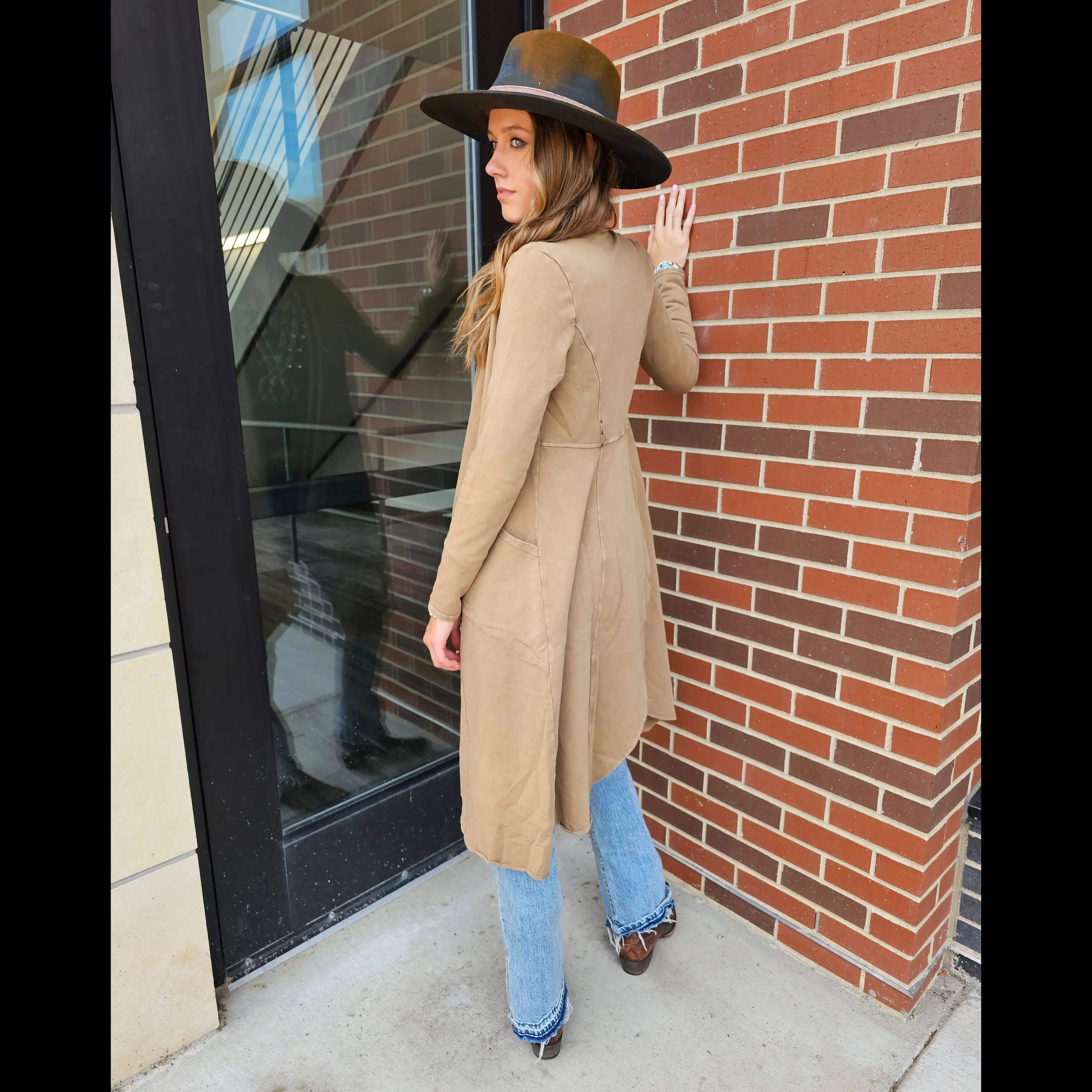 Long Victorian Jacket - Testimony - Camel - JTT45