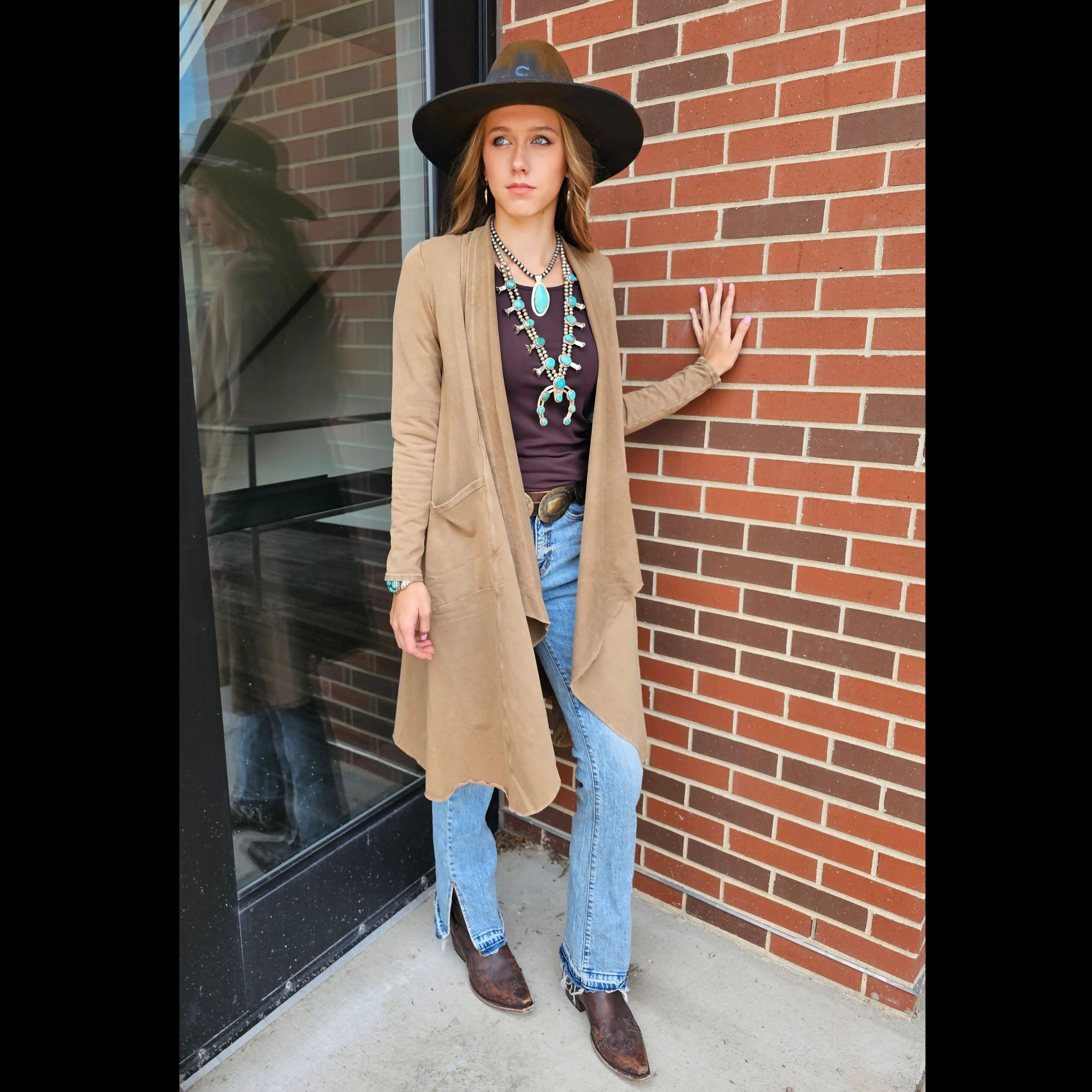 Long Victorian Jacket - Testimony - Camel - JTT45