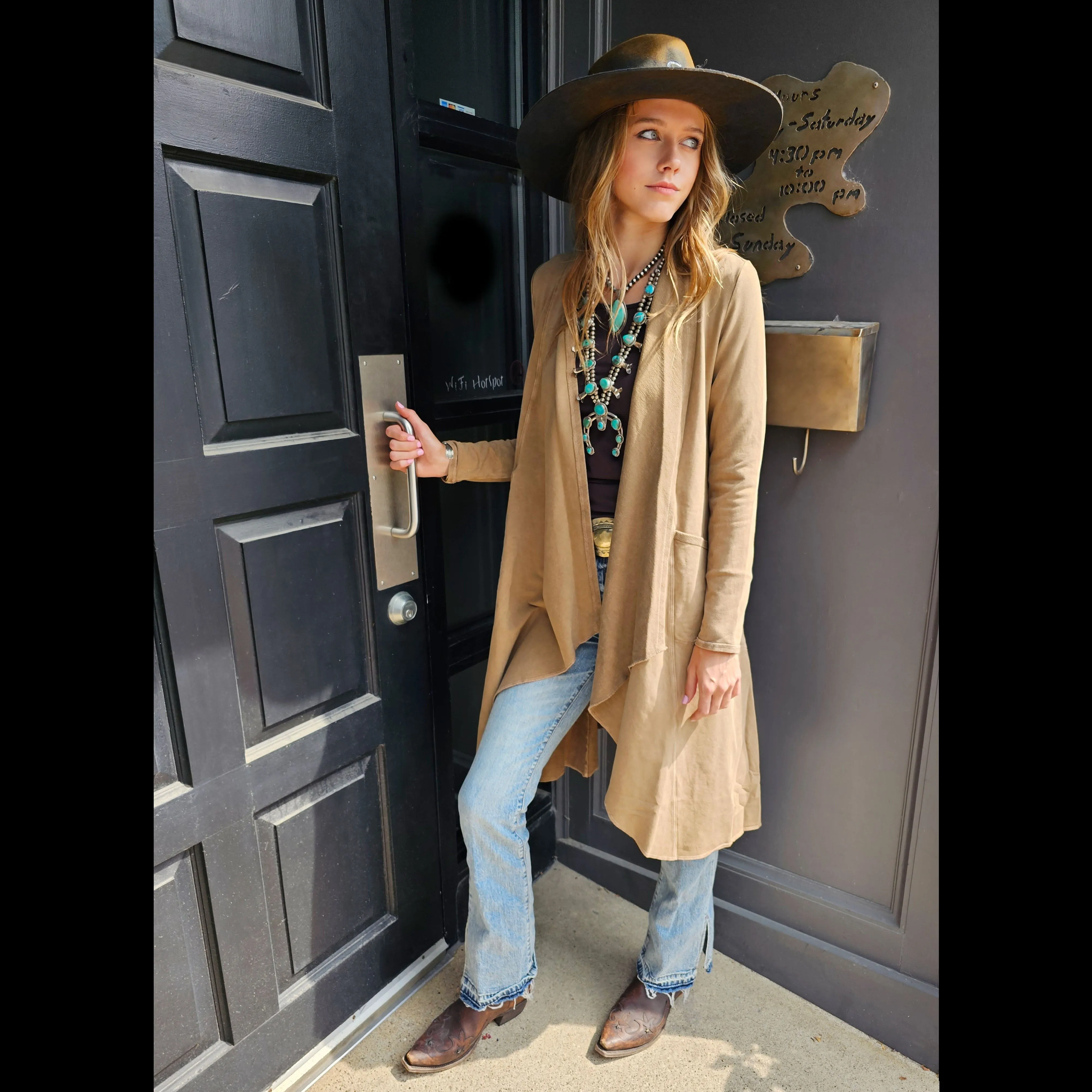 Long Victorian Jacket - Testimony - Camel - JTT45
