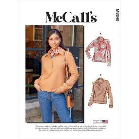 McCall's Pattern M8240 Misses' Tops