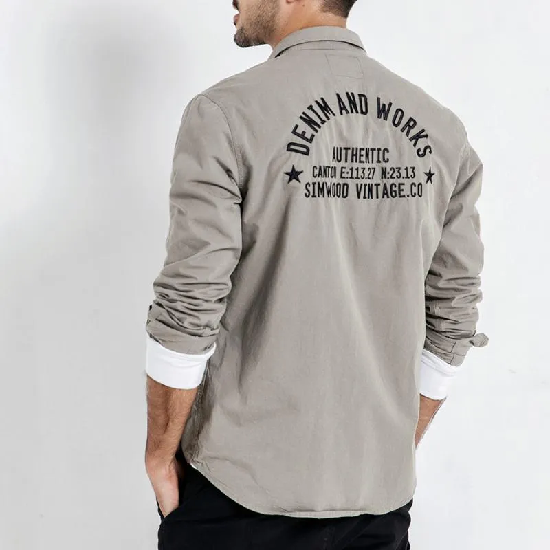 Men's Autumn Casual Cotton Long Sleeved Shirt