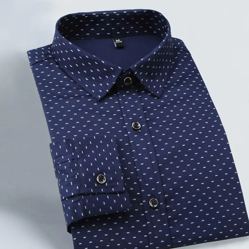 Men's Autumn Casual Long Sleeved Shirt | Plus Size