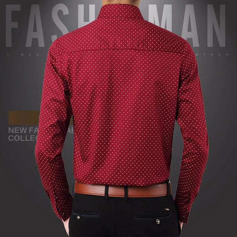 Men's Autumn Casual Long Sleeved Shirt | Plus Size