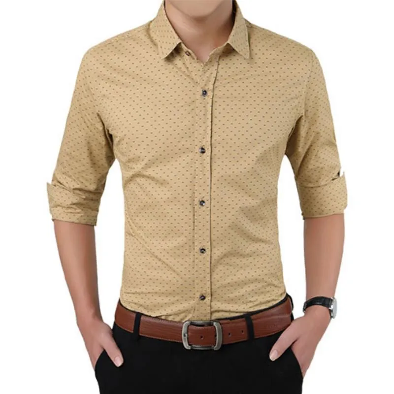 Men's Autumn Casual Long Sleeved Shirt | Plus Size